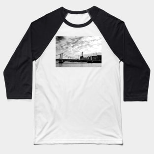 Chelsea Bridge Battersea Power Station London Baseball T-Shirt